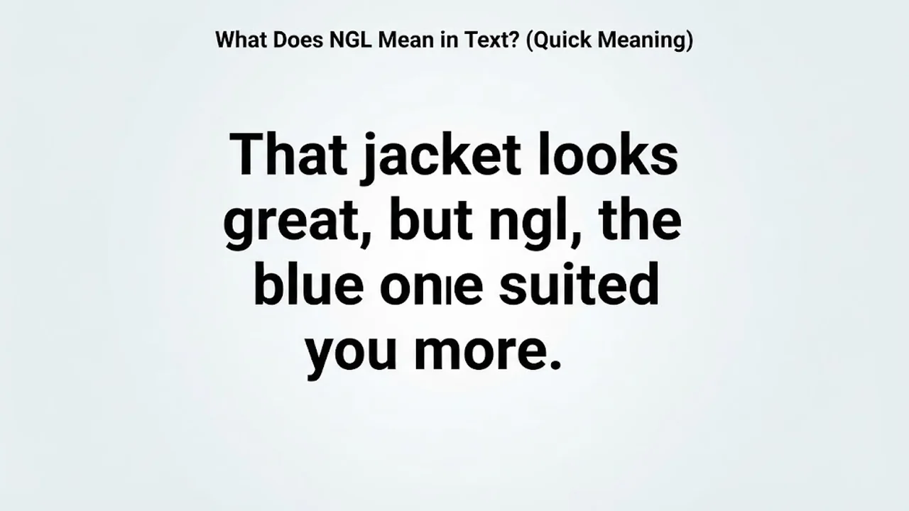 What Does NGL Mean in Text? (Quick Meaning) - What Does NGL Mean in Text vs Form B