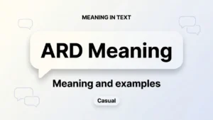 ARD Meaning