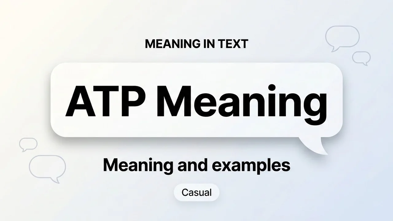 ATP Meaning