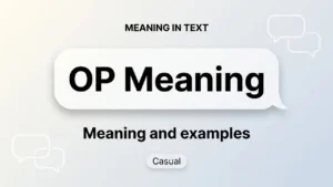 OP Meaning