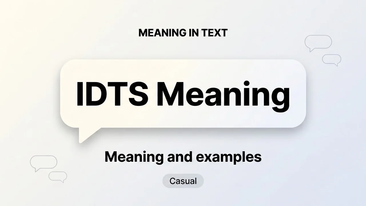 IDTS Meaning