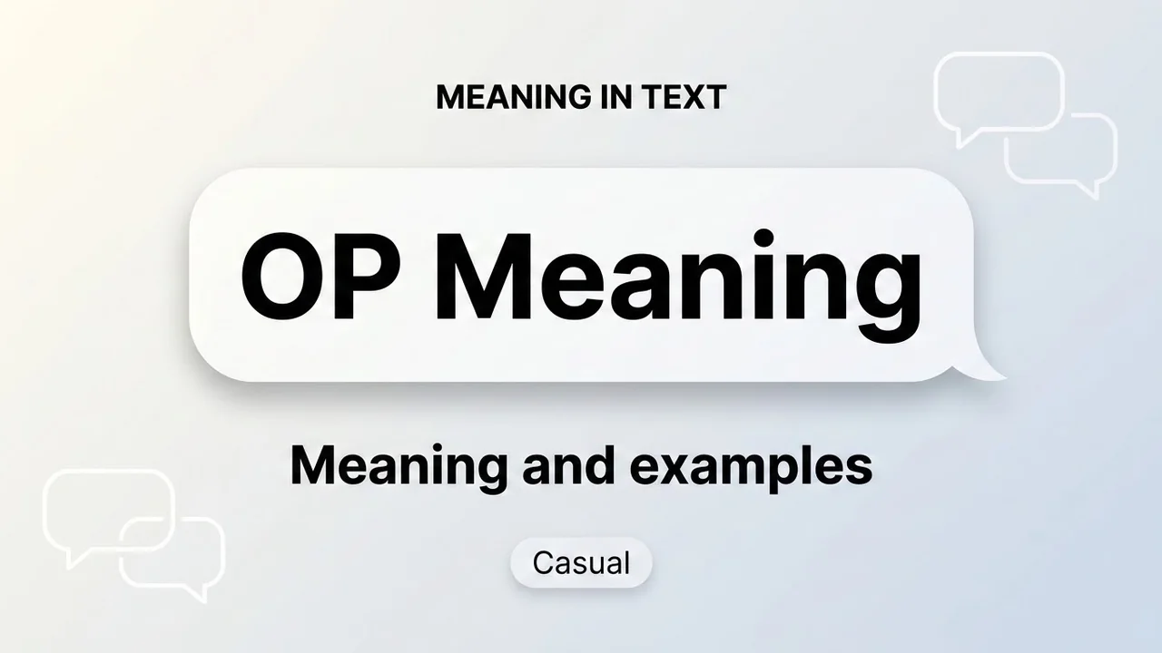 OP Meaning