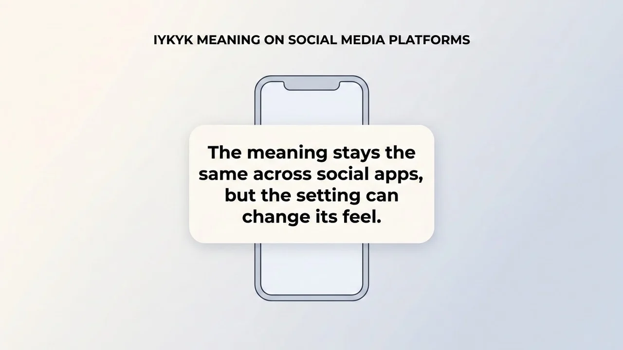 IYKYK Meaning on Social Media Platforms - IYKYK Meaning meaning