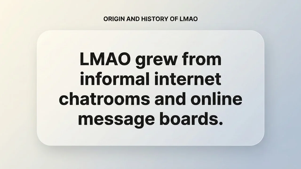 Origin and History of LMAO - LMAO Meaning meaning